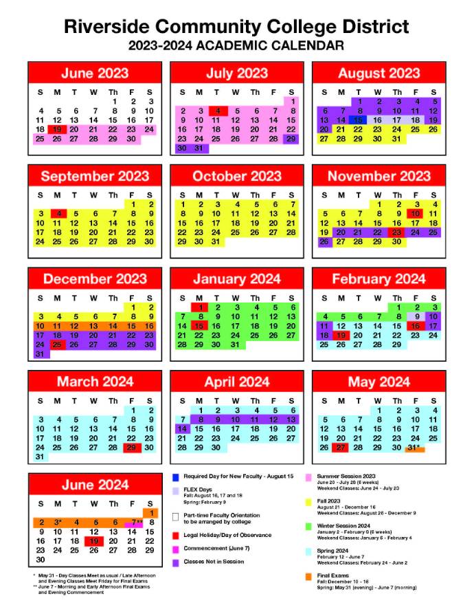 Academic Calendar