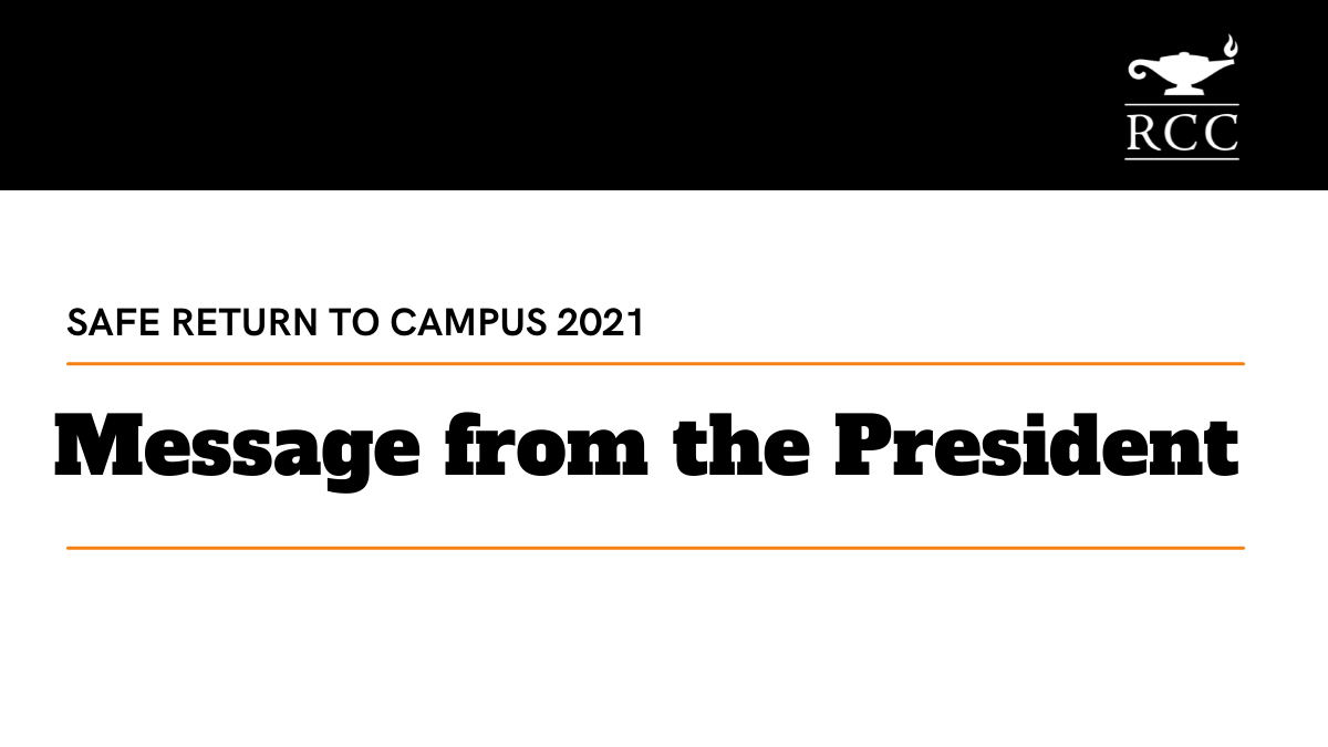 Return to campus message from the president