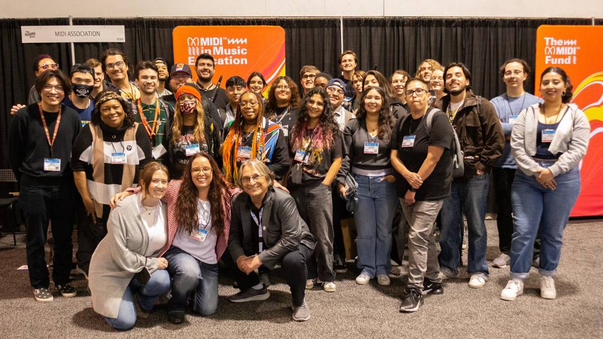 RCC Students together at the National Association of Music Merchants (NAMM)