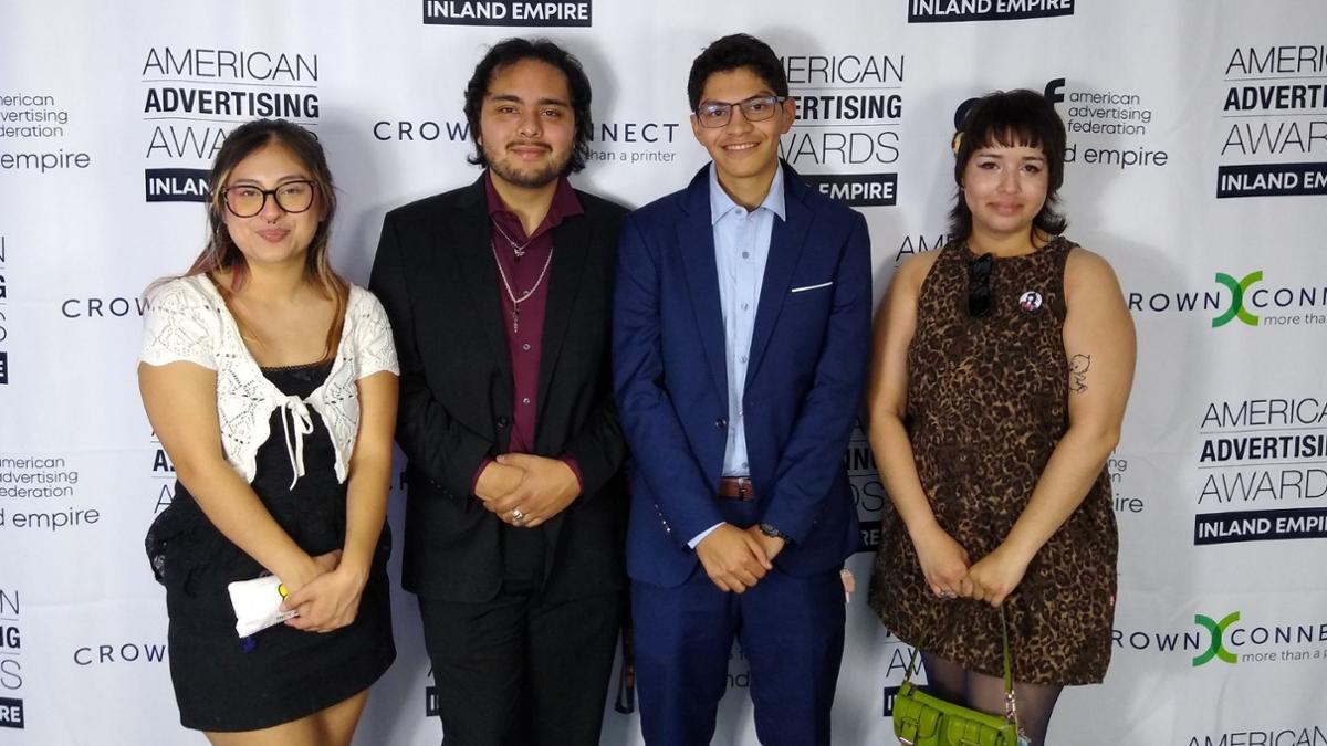 Students at the Addy awards