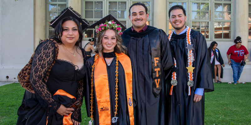 students at commencement