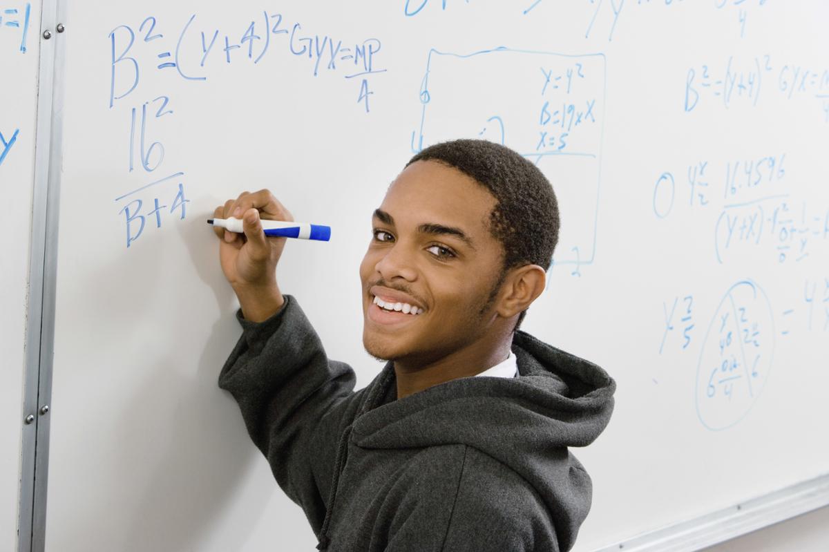 Math Student Smiling