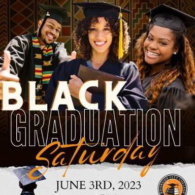 Black Graduation Flyer