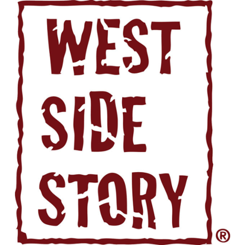West Side Story written in red on white background