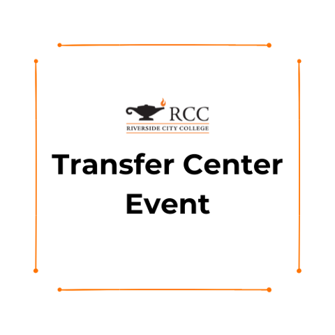 Transfer center text, orange border, white background
