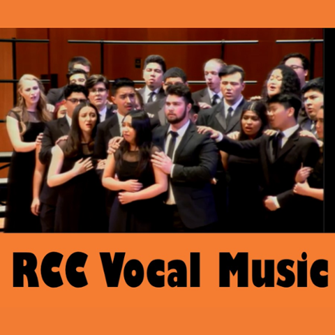 Vocal Music text orange background
