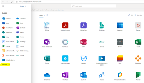 microsoft all apps