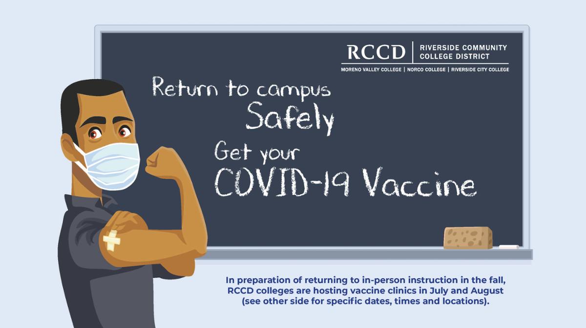 Flexing person with a mask who received a COVID 19 vaccine