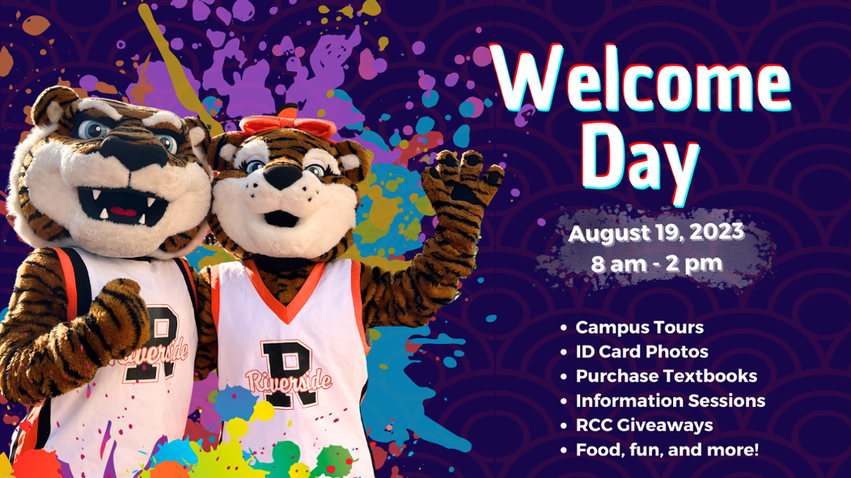 Welcome day invitation August 19 8 am - 2 pm