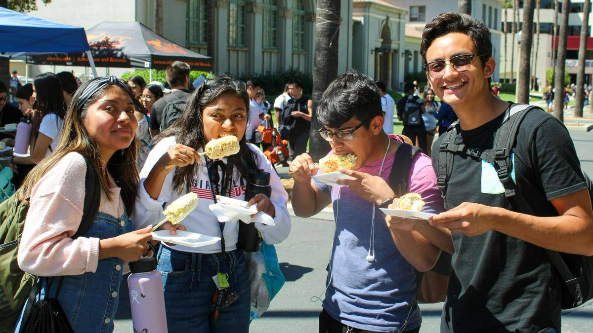 Students dining